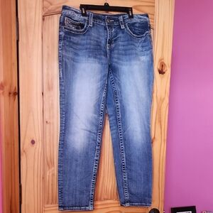 Vigoss Women's Classic Blue Straight Leg Jeans